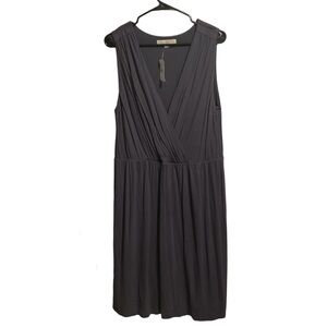 LOFT Mini Wrap Dress Gray‎ Sleeveless